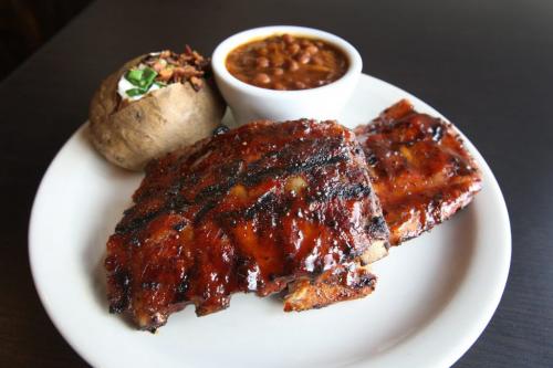 L to R  Dannys Whole Hog BBQ on Ellice Ave and Route 90 - Baby Back Ribs with Danny's Original BQ sauce with house cole slaw, and tomato soup-See Marion Warhaft food review- November 27, 2012   (JOE BRYKSA / WINNIPEG FREE PRESS)