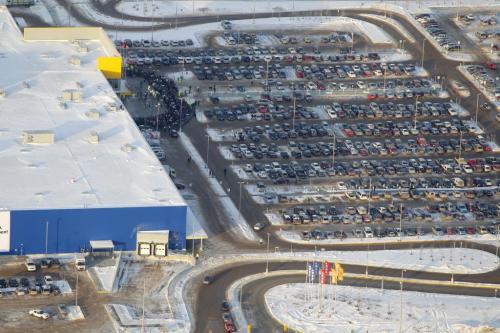 Ikea aerial photos on opening day. November 28, 2012  BORIS MINKEVICH / WINNIPEG FREE PRESS
