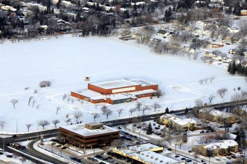 Aerial photos over Winnipeg. Lipsett Hall. Kenaston Blvd. The Kapyong Barracks is a 160 acre parcel of land along Kenaston Boulevard and Grant Avenue in Winnipeg that has sat empty for years.November 28, 2012  BORIS MINKEVICH / WINNIPEG FREE PRESS