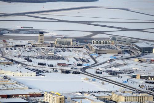 Aerial photos over Winnipeg. Winnipeg James Armstrong Richardson International Airport. November 28, 2012  BORIS MINKEVICH / WINNIPEG FREE PRESS
