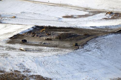 Aerial photos over Winnipeg. City of Winnipeg Water and Waste Department's Brady Road Resource Management Facility (Brady Road Landfill). November 28, 2012  BORIS MINKEVICH / WINNIPEG FREE PRESS