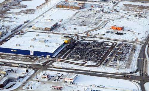 Aerial photos over Winnipeg. Ikea from the air. November 28, 2012  BORIS MINKEVICH / WINNIPEG FREE PRESS