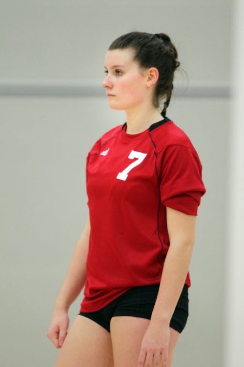 Brandon Sun Hope Schneider, Winnipeg Wesmen womens volleyball team member. (Colin Corneau/Brandon Sun)