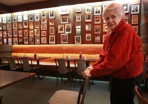 Mary Kelekis after she announced she will be closing her restaurant in January 2013 on her 88th birthday- Standup Photo- November 30, 2012   (JOE BRYKSA / WINNIPEG FREE PRESS)