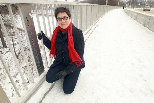 Our Winnipeg writer this week is City of Winnipeg councilor Jenny Gerbasi on the Osborne St bridge- See Xtra feature- November 30, 2012   (JOE BRYKSA / WINNIPEG FREE PRESS)