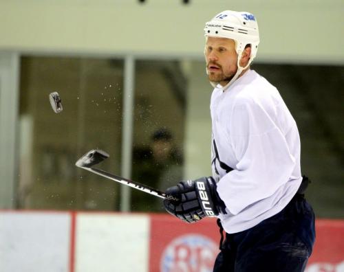 Locked out NHL players practice at the Iceplex in Winnipeg. Olli Jokinen was there. December 6, 2012  BORIS MINKEVICH / WINNIPEG FREE PRESS