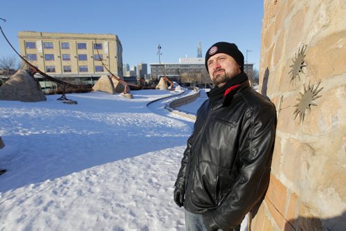 Photo of Chadwick Ginther for Our Winnipeg. His favourite place is the Oodena circle at the Forks. December 7, 2012  BORIS MINKEVICH / WINNIPEG FREE PRESS