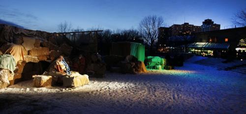 (L to R) Members of the Church of Latter-Day Saints perform a live Nativity pageant at the Forks Saturday, December 8, 2012. (John Woods/Winnipeg Free Press)