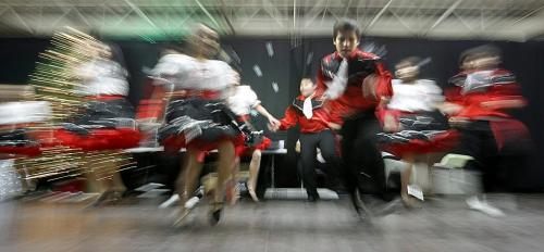 The Ivan Flett Memorial Dancers perform at The Best Christmas Show On The Planet at the Indian and Metis Friendship Centre Tuesday, December 11, 2012. (John Woods/Winnipeg Free Press)