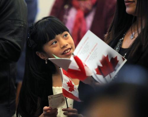 30 people became Canadian Citizens today at the Leg. Yzoebel Faith D Lopena was one of the many that took the oath today. A delightful lunch was served later and people were photographed with an RCMP officer. December 12, 2012  BORIS MINKEVICH / WINNIPEG FREE PRESS