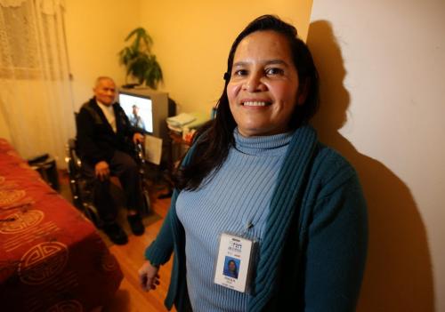 Ducila Torres, a health care aide with the Winnipeg Regional Health Authority, Friday, December 14, 2012. (TREVOR HAGAN/WINNIPEG FREE PRESS)