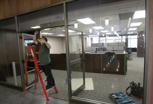 The offices on the main floor of the Winnipeg City Hall's Administration Building are being prepared for the move of the City Clerk's Dept. located in the Council Building. For Bart Kives story (WAYNE GLOWACKI/WINNIPEG FREE PRESS) Winnipeg Free Press  Dec.19   2012