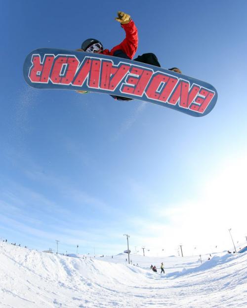 Colin Jakilazek, 21, a snowboarder riding at Springhill, Saturday, December 29, 2012. (TREVOR HAGAN/WINNIPEG FREE PRESS)