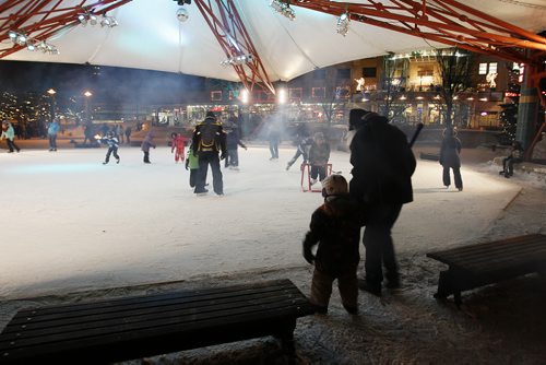 December 31, 2012 - 121231 - Skaters young and old spend New Year's Eve at The Forks December 31, 2012.  John Woods / Winnipeg Free Press