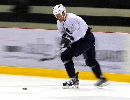 NHLPA practice at Iceplex. Olli Jokinen. January 8, 2013  BORIS MINKEVICH / WINNIPEG FREE PRESS