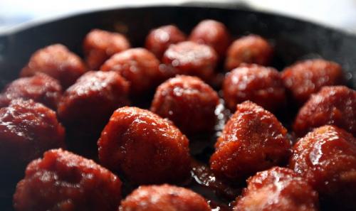 Golden Dragon Meatballs, for Recipe Swap. January 14, 2013 - (Phil Hossack / Winnipeg Free Press)