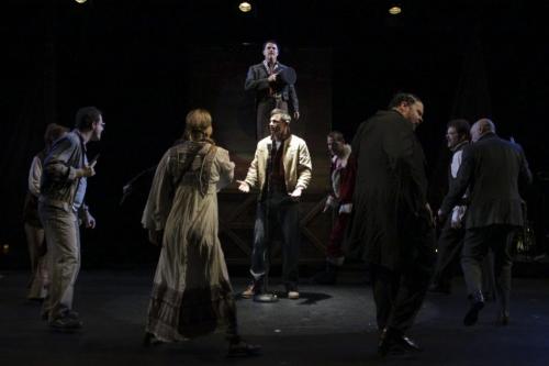 The cast of Assassins perform during a dress rehearsal in the Tom Hendry Warehouse Tuesday afternoon. 130115 - Tuesday, January 15, 2013 -  (MIKE DEAL / WINNIPEG FREE PRESS)