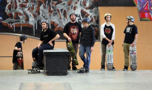 Skateboards at The Edge Skatepark, Saturday, January 26, 2013. (TREVOR HAGAN/WINNIPEG FREE PRESS)