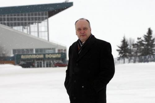Red River EX plans takeover Assiniboia Downs if the province cuts its funding .in pic Red River Ex CEO Garth Rogerson  in pic at the Downs  - Geoff Kirbyson story - KEN GIGLIOTTI / JAN. 29 2013 / WINNIPEG FREE PRESS