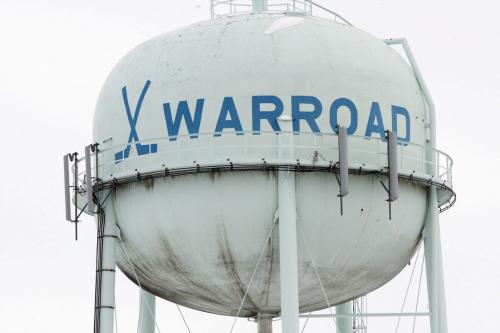 Warrod, Minnesota- The water tower Warrod, Minnesota  has hockey sticks on it-See Randy Turners hockey FYI  story- January 29, 2013   (JOE BRYKSA / WINNIPEG FREE PRESS)