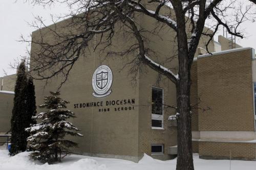 St Boniface Diocesan High School at 282 Dubuc Street. January 30, 2013  BORIS MINKEVICH / WINNIPEG FREE PRESS