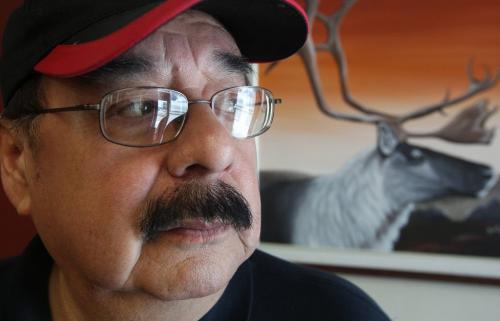 Larry Amos a First Nation man comments on report that says First Nations people tend to get heart attacks earlier in life than other Canadians and that they receive fewer cardiac procedures as well.-See Larry Kusch story- January 31, 2013   (JOE BRYKSA / WINNIPEG FREE PRESS)