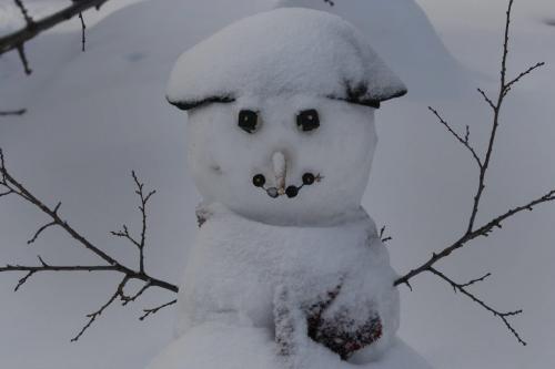 STDUP Äì Weather - Who could be happier about all this snow than snowmen ,this happy snow sculpture was found on Burrows Ave  Äì more snow coming tomorrow. KEN GIGLIOTTI / FEB 5 2013 / WINNIPEG FREE PRESS