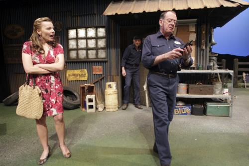 RMTC production of Ed's Garage by Dan Needles will be showing from Feb 7th to March 2, 2013. (l-r) Actress Tracy Penner plays Cassandra, Douglas Hughes plays Nick and Rod Beattie plays Ed. 130206 - Tuesday, February 22, 2013 -  (MIKE DEAL / WINNIPEG FREE PRESS)