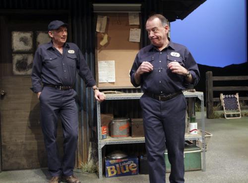 RMTC production of Ed's Garage by Dan Needles will be showing from Feb 7th to March 2, 2013. (l-r) Actor Douglas Hughes plays Nick and Rod Beattie plays Ed. 130206 - Tuesday, February 22, 2013 -  (MIKE DEAL / WINNIPEG FREE PRESS)