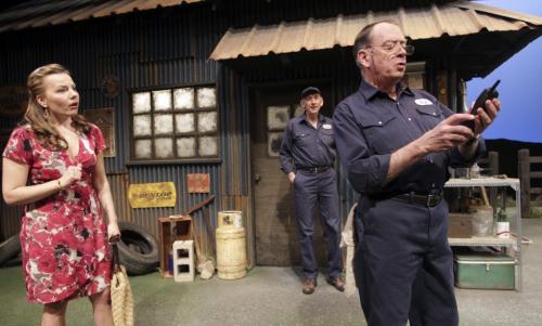 RMTC production of Ed's Garage by Dan Needles will be showing from Feb 7th to March 2, 2013. (l-r) Actress Tracy Penner plays Cassandra, Douglas Hughes plays Nick and Rod Beattie plays Ed. 130206 - Tuesday, February 22, 2013 -  (MIKE DEAL / WINNIPEG FREE PRESS)