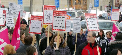 More than 500 University of Manitoba union members rallied outside the administration building today to protest president David Barnard's policies. They accused U of M of widespread contracting out and privatization. Feb 13, 2013  BORIS MINKEVICH / WINNIPEG FREE PRESS