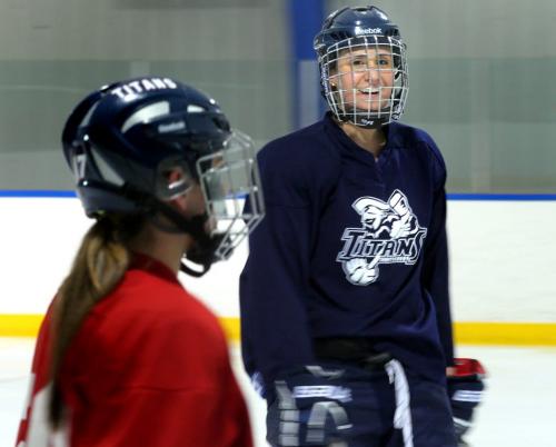 Michela Esposito at a Shaftsbury High School Women's team workout Wednesday afternoon. See Ashley Prest story. February 13/ 2013 - (Phil Hossack / Winnipeg Free Press)