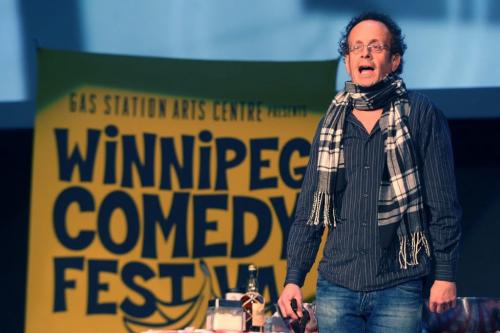 Kids in the Hall -Kevin McDonald was part of the kickoff Tuesday morning at the Metropolitan Entertainment Centre announcing the lineup for the 12th annual Winnipeg Comedy Festival See Brad Oswald story- February 19, 2013   (JOE BRYKSA / WINNIPEG FREE PRESS)