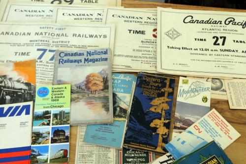 Brian Schuff collects railroad ephemera: schedules, train tickets, etc - some of it dates back 120 years. SANDERSON STORY. Feb 19, 2013  BORIS MINKEVICH / WINNIPEG FREE PRESS