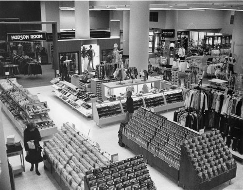 The first floor of the Hudson's Bay Company's downtown store. March 13, 1973 Winnipeg Free Press Archives