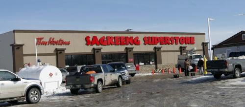 Sagkeeng Tim Hortons's and Superstore grocery open on the first nation. Story by Bill Redekop . KEN GIGLIOTTI / Mar. 7 2013 / WINNIPEG FREE PRESS