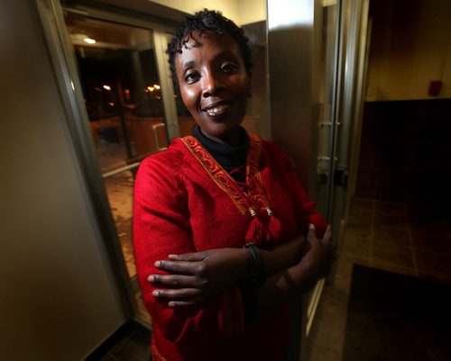 Louise Simbandumwe pointed out a pretty obvious conflick of inte4rest, in that the City Police service does it's own security checks on it's own Police Board.....She was denied potential appointment to that board as a result. See Jen Skerritt's story.  March 7, 2013 - (Phil Hossack / Winnipeg Free Press)