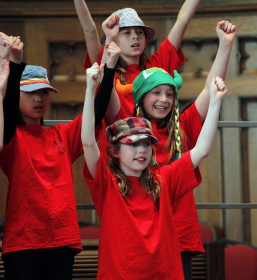 Bairdmore School - Bust a Move! group at Westminister United Church where the school groups played. March 8, 2013  BORIS MINKEVICH / WINNIPEG FREE PRESS