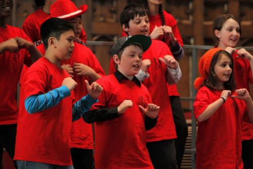 Bairdmore School - Bust a Move! group at Westminister United Church where the school groups played. March 8, 2013  BORIS MINKEVICH / WINNIPEG FREE PRESS