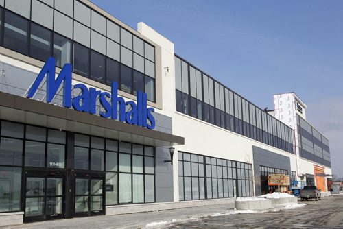 The new Marshalls store in the Polo North office/retail complex under construction on the old Winnipeg Arena site at Polo Park. WAYNE GLOWACKI/ WINNIPEG FREE PRESS) WINNIPEG FREE PRESS  March 8 2013