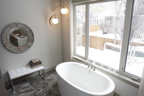 The Health Sciences Centre Foundation Home Lottery Grand Prize is a Tuxedo neighbourhood show home at 137 Aldershot Blvd. valued at $1.4 million. The house features almost 5,000 square feet of living space. Pictured is part of the master ensuite bathroom on March 15, 2013. (REPORTER: TODD LEWYS) (JESSICA BURTNICK/WINNIPEG FREE PRESS)