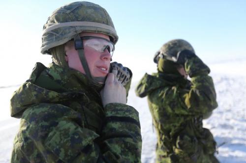 Members of the Lake Superior Scottish Regiment participating in the T. Eaton Cup Äì Military Skills Competition at St. Charles Ranges just outside Winnipeg (in Headingley). Sixteen military teams from 38 CBG and the US will be compete in timed events such as live fire, navigation and overcoming obstacles, Saturday, March 16, 2013. ( TREVOR HAGAN/WINNIPEG FREE PRESS)