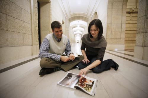 March 16, 2013 - 130316  -  Charlie McDougall and Kathryne Cardwell plan their wedding at the legislature Saturday, March 16, 2013. John Woods / Winnipeg Free Press