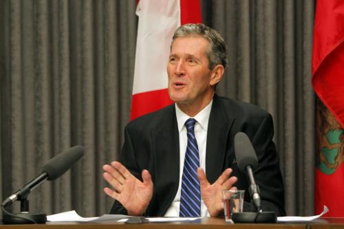 Brian Pallister makes a major policy announcement at the Legislature this morning. Various photos with various expressions. March 18, 2013  BORIS MINKEVICH / WINNIPEG FREE PRESS