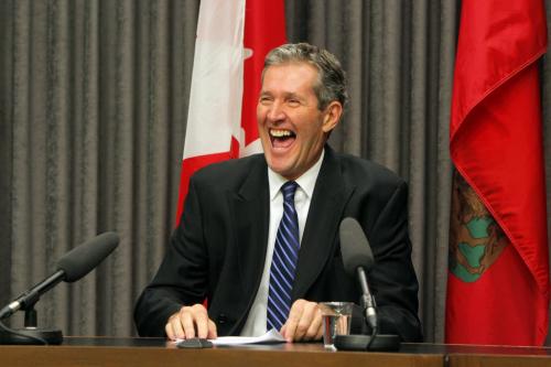 Brian Pallister makes a major policy announcement at the Legislature this morning. Various photos with various expressions. March 18, 2013  BORIS MINKEVICH / WINNIPEG FREE PRESS