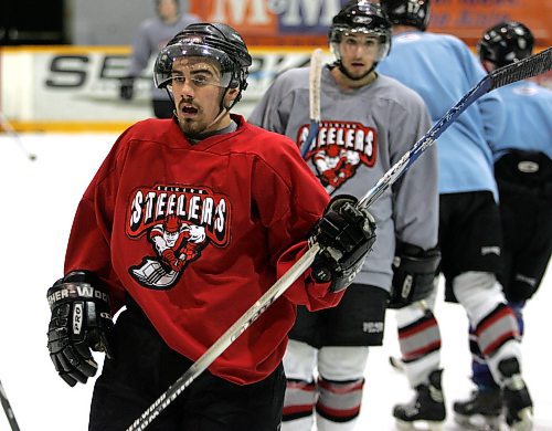 BORIS MINKEVICH / WINNIPEG FREE PRESS  070417 Selkirk Steelers player Russ Payne (in red).