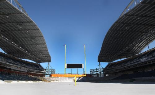 Inside the new Investors Group Field that is under construction- The new stadium will be home to the Winnipeg Blue Bombers for the 2013 season-See Paul Wiecek story- March 08, 2013   (JOE BRYKSA / WINNIPEG FREE PRESS)