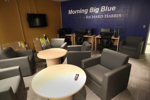Winnipeg Blue Bombers new players lounge in new stadium -  The Free Press was given a tour in Investors Group Field that is under construction- The new stadium will be home to the Winnipeg Blue Bombers for the 2013 season-See Paul Wiecek story- March 08, 2013   (JOE BRYKSA / WINNIPEG FREE PRESS)