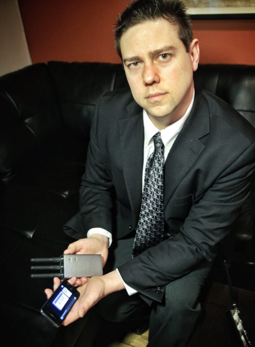 Michael Legary founder and Chief Strategy Officer at Seccuris is a leading expert on network security and says the world is about to get a nasty wake-up call as we start to use our smartphones increasingly as a method of payment.  130321 March 21, 2013 Mike Deal / Winnipeg Free Press