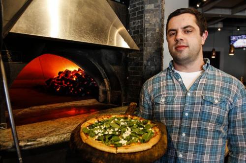 Carbone Coal-Fired Pizza co-owner-operator Daniel Simon anticipates the opening of a second Winnipeg location this coming September. The new location is at 260 St. Mary Ave. downtown. March 21, 2013. (REPORTER: MURRAY MCNEILL) (JESSICA BURTNICK/WINNIPEG FREE PRESS)